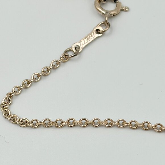 Authentic Tiffany & Co 925 Silver Elsa Peretti Triple Open Heart Necklace - Picture 6 of 8